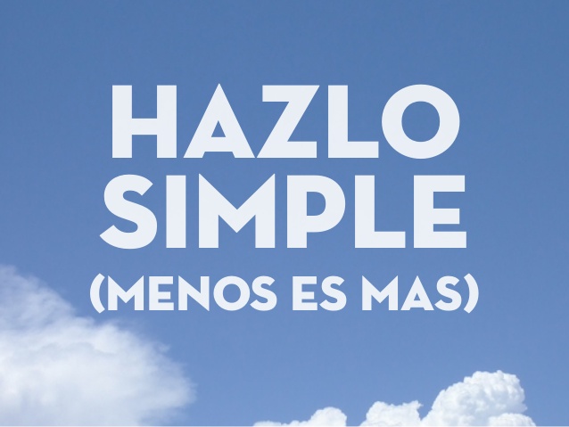 menos es mas