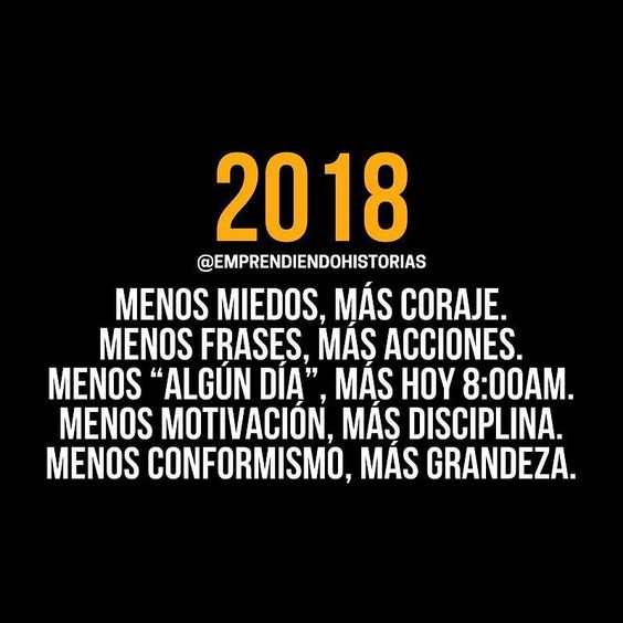 2018 motivación